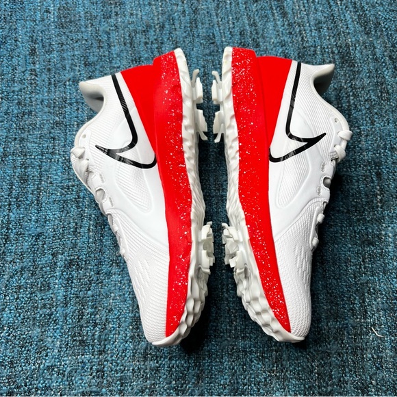 Nike React Infinity Pro Golf Shoes in White Infrared 23 Black - Picture 6 of 9
